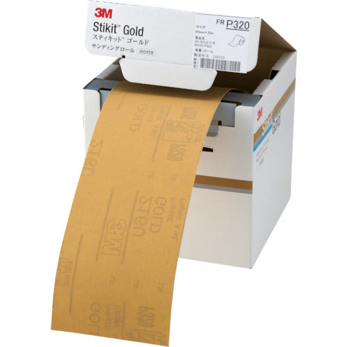 3M Stickit Gold Finishing Roll #320 95mm x 35m FR 320 95 GOL 1 roll