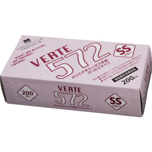 미도리 안전 폴리에틸렌 디스포 장갑 벨테 572 200장입 SS VERTE-572-SS 1상자