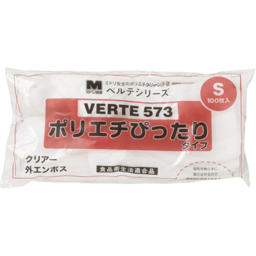 미도리 안전 폴리에틸렌 디스포 장갑 벨테 573 100장 가방입 S VERTE-573-S 1봉