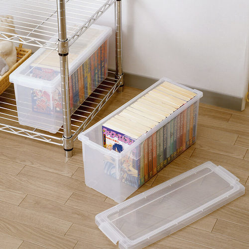 TENMA コミック本いれと庫 クリア 170×450×200 110000973 1 個