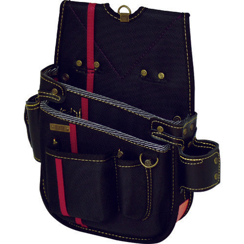 KH Evolution Nail Bag (Small) Black/Scarlet Left-handed HSA13K 1 pc