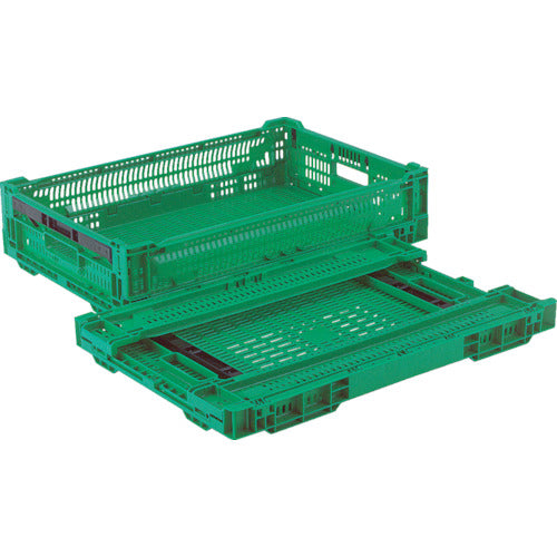 Risu Folding Container 518411 RS Container RS-MM24S (Thin Folding Container One-Touch) Green RS-MM24S 1 pc
