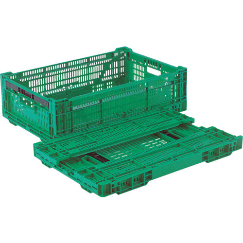 Risu Folding Container 518718 RS Container RS-MM33S (Thin Folding Container One-Touch) Green RS-MM33S 1 pc