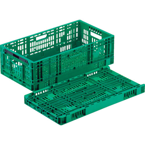 다람쥐 접이식 컨테이너 507972 RS 컨테이너 RS-MM37S(얇은 접이식 컨테이너 원터치) 녹색 RS-MM37S 1개