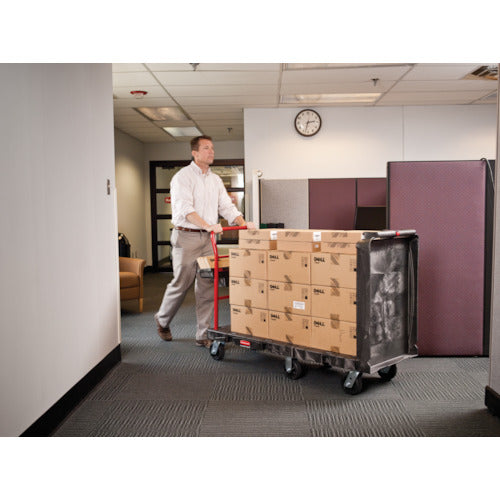 Rubbermaid Plastic Transport Vehicle Convertible Platform Truck Length 1562 x Width 616 x 270 mm Handle Height 1069 mm 449607 1 unit