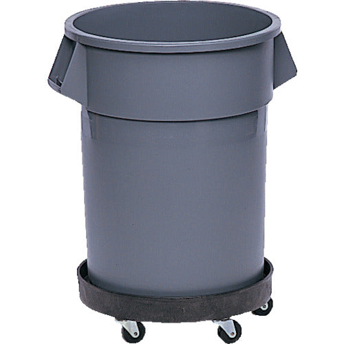 Rubbermaid Round Brute Container Dolly, Drum Type, Black, 2650, 1 pc