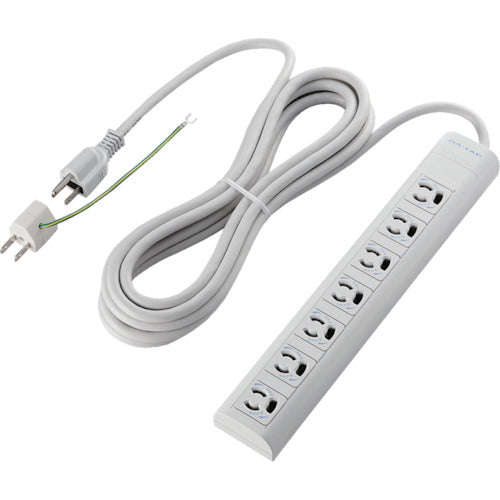 ELECOM 오피스용 탭 EU RoHS 지령 준거 마그넷 번개 빠짐 방지 탭 3P 7개 입 5m T-ECOY055NDA 1개