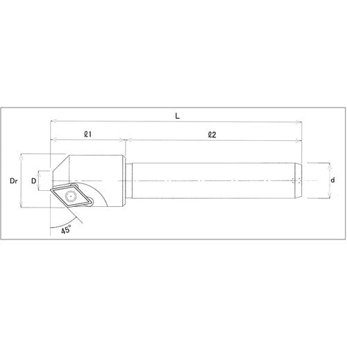 THECUT スローアウェイ面取りカッター スーパー面取丸 45° MTMS9-24-45 1 本