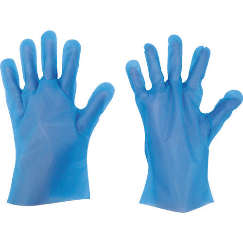 Tokyo Pack Disposable Gloves S-HYBRID Gloves Five-strand S Blue BHG-S 1 Box