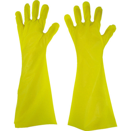 Tokyo Pack Embossed Gloves Long Five-strand Yellow L YL45L 1 bag