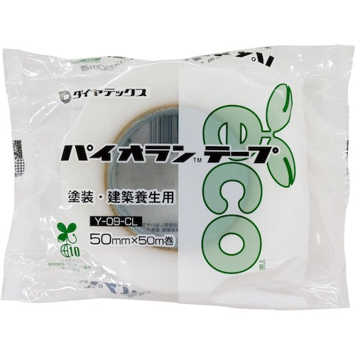 パイオラン 塗装・建築養生用テープ 50mmx50m クリア Y-09-CL-50MM-50M 1 巻