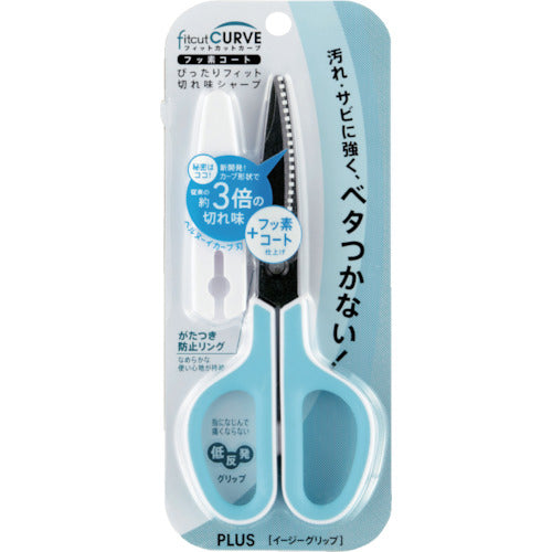 플러스 34516) 피트 컷 커브 SC-175SF 화이트×블루 SC-175SF WH/BL 1개