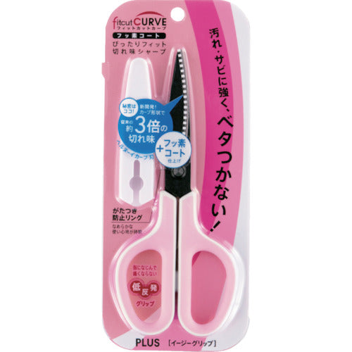 プラス 34547)フィットカットカーブ SC−175SF 白×桃 SC-175SF WH/PC 1 本