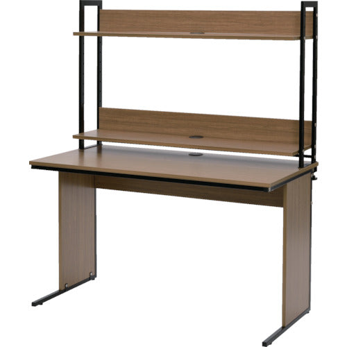 アールエフヤマカワ ワーキングデスク上置ハイシェルフW1200 ウォルナット GZUSRH-1200DM 1 台