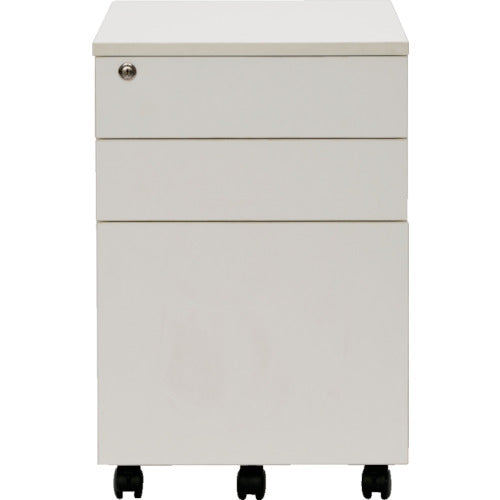 アールエフヤマカワ ワーキングデスク3段ワゴン ホワイト GZWCA-3WH 1 台