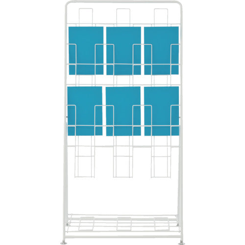 アールエフヤマカワ パンフレットスタンド7段トリプル RFPFS-TRWH 1 台