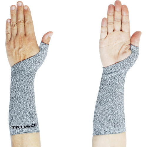TRUSCO 耐切創腕カバー 親指付き 250mm 1双入 TGMB-250 1 双