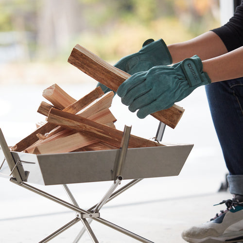 TRUSCO Oiled Leather Gloves, Velcro Type, Medium Size, TYK-717PW-M, 1 Pair