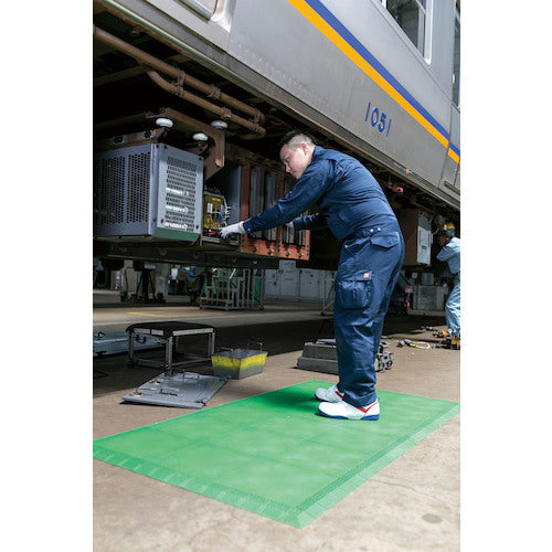 テラモト ジョイント制電マット2専用 中ふちオス MR-009-193-1 1 枚