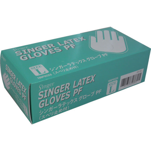 가수 가수 라텍스 PF 멈춤 부착 L (100 매입) E111-L 1 상자