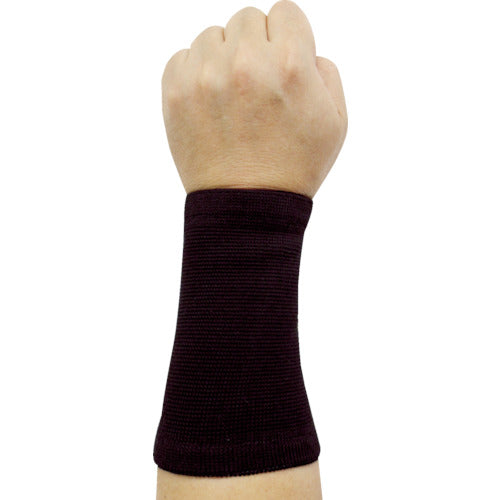 Fukutoku Comfortable Strong Compression Supporter Long Wrist Black M 1751-M 1 Pair