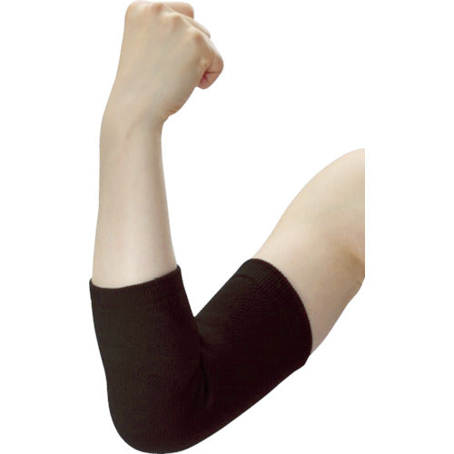 Fukutoku Comfortable Line Supporter for Elbows, Black, Free Size, 1 Piece, 1772, 1 Piece