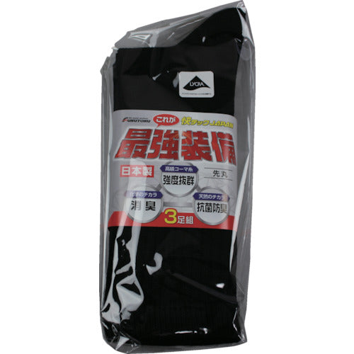 후쿠 토쿠 최강 장비 쾌 테크 선마루 블랙 4075-3P-L 1 쌍