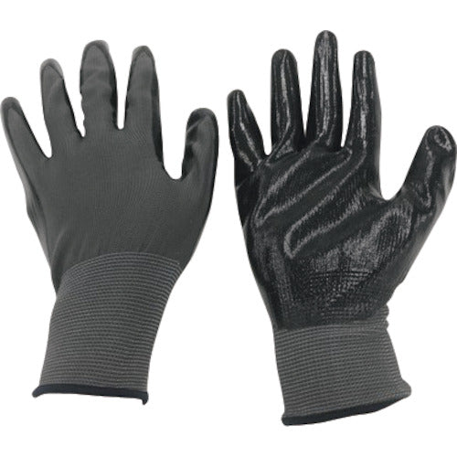 ミタニ ニトリル背抜き手袋パワーブラック(ヘッダー仕上)LL 220239 1 双