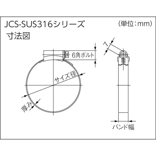 JCS 하이 그립 스테인리스 22118919 JCS-SUS316-8 1개