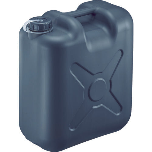 瑞穂 ポリタンク 扁平缶 片口 グレー 20L 0193GY 1 個