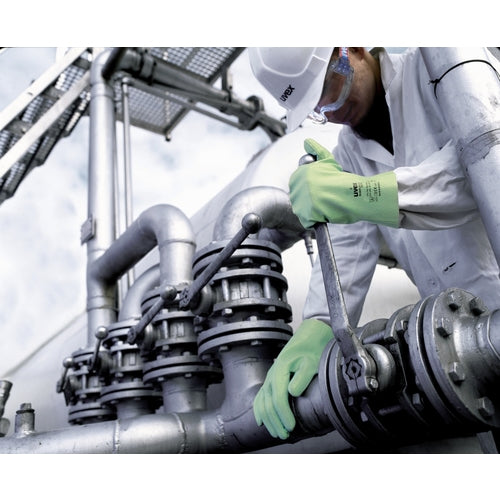 UVEX Solvent Resistant Gloves Rubyflex NB60S XL 9893270 1 pair