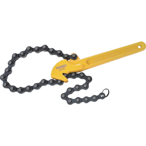 TRUSCO チェーンレンチ チェーン長さ375mm 黄色 TCW-150 1 丁