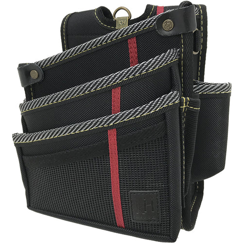 KH Evolution Waist Bag 3 Tier Black/Scarlet Right SA17K 1 pc