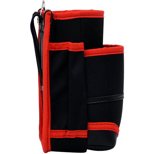 KH Takeru Spirit 2-tiered Waist Pouch Black/Red TK02K-R 1 pc