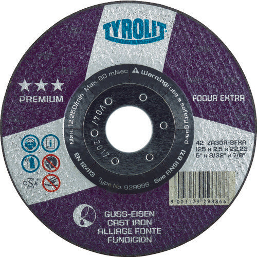 TYROLIT 【売切廃番】 切断研削砥石 鋳鉄用 178mm #30 929887 1 枚