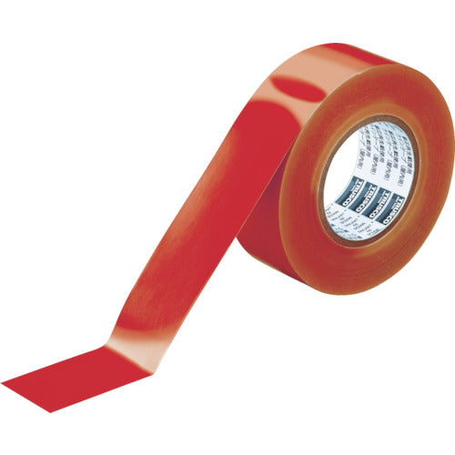 TRUSCO Line Tape, Zero Waste Type, Width 50mm x Length 50m, Red, TLTS-50ER, 1 Roll