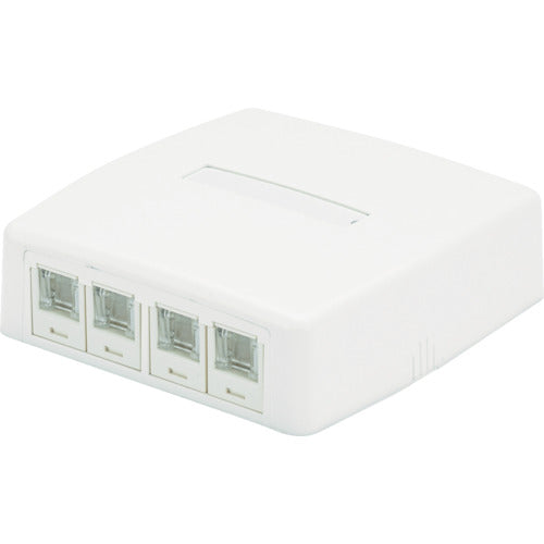 PANDUIT CAT5E Spring Shutter Rosette Kit 4 Ports White JOQ4H500 JOQ4H500 1 pc