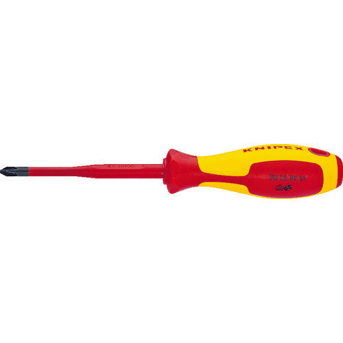 KNIPEX 1000V Insulated Screwdriver (+2) Pozidriv Type 9825-02SL 1 Piece