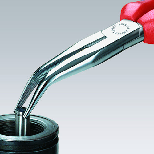 KNIPEX 先曲ロングラジオペンチ(落下防止ツール付き) 200mm 2622-200TBK 1 丁