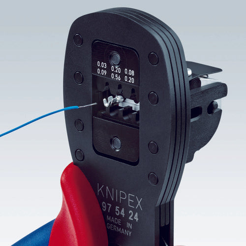 KNIPEX 9754−26 Mini−Fit(R)用平行圧着ペンチ 全長190mm 9754-26 1 丁