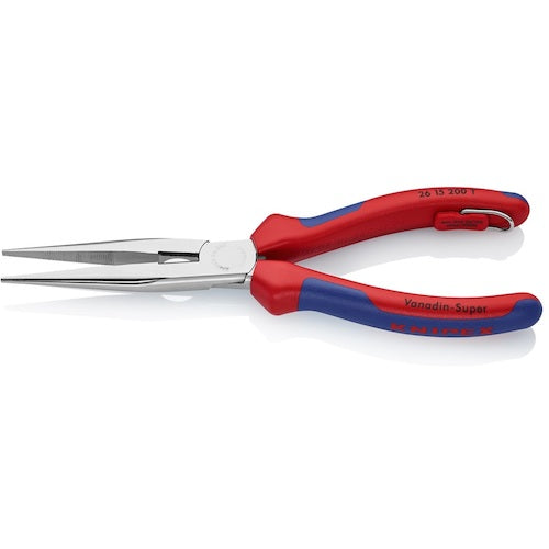KNIPEX Long Nose Pliers, Drop-Proof, 200mm, 2615-200TBK, 1 Pcs