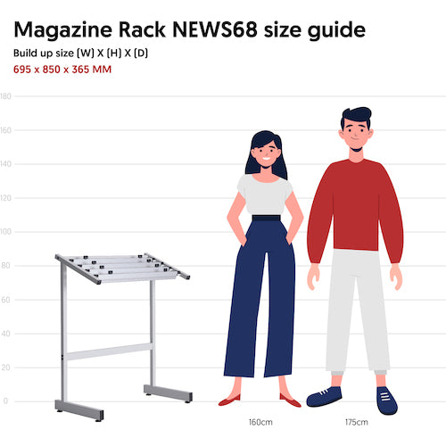 WRITEBEST 신문 랙 NEWS68 1대