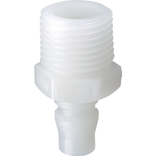 JOPLAX 樹脂プラグ 相手側取付Rc(PT)1/2 ジョプラPEシリーズ JS-04E 1 個