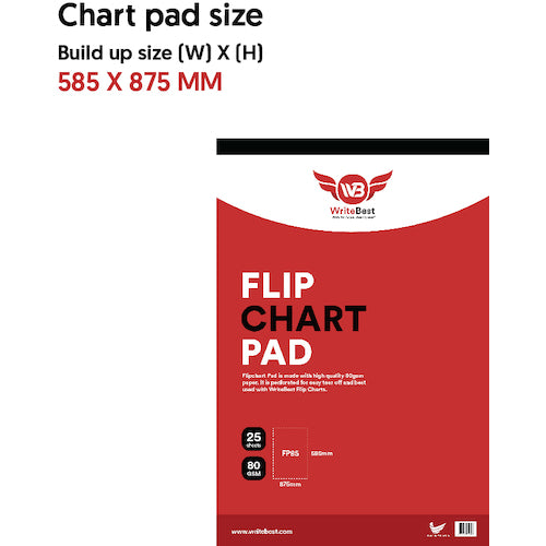 WRITEBEST Flipchart Pad 600 x 900 mm FP85 1 PK