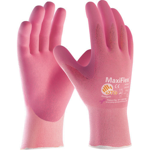 ATG 【売切廃番】ニトリルゴム背抜き手袋 マキシフレックス・アクティブ 34−814 Lサイズ 34-814-L 1 双