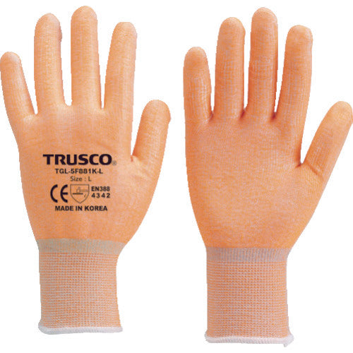 TRUSCO 【売切廃番】耐切創手袋 レベル3 蛍光オレンジ S TGL-5F981K-S 1 双