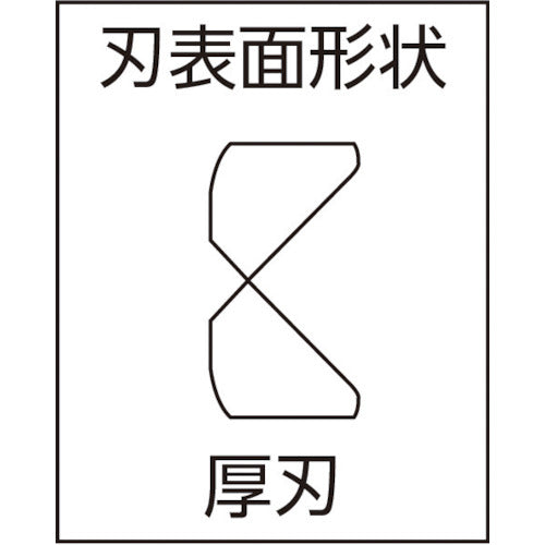 バーコ ニッパ 高所作業向け 切断能力:鉄線Φ2.0mm、ピアノ線Φ1.8mm TAH2101G-140 1 丁
