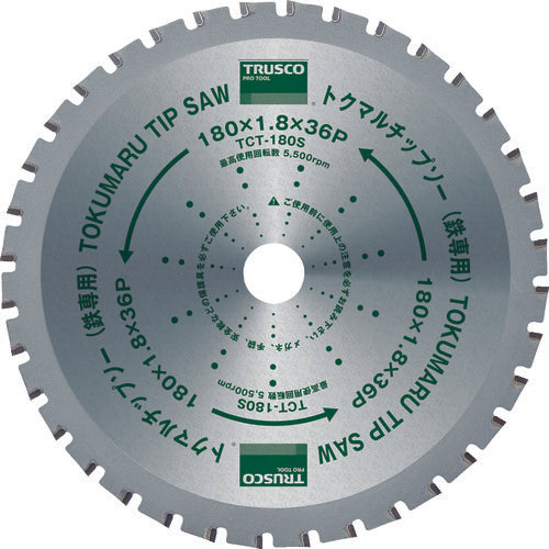 TRUSCO Tokumaru Tip Saw for Iron Φ305 TCT-305S 1 piece