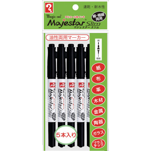 Magic Ink Majester Slim 5-pack Black MMJ70-T1-5P 1 PK