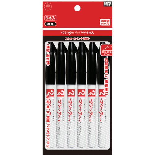 Magic Ink No. 700 6-pack Black M700-T1-6P 1 PK
